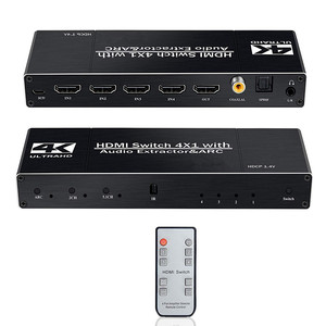 V2.0 4K HDMI interruptor de 4x1 4 en 1 HDMI Switcher con arco SPDIF Coaxial salida de Audio de 3,5mm Extractor - Product Image 1