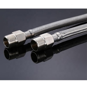 フレキシブル金属ホースF1/2 x M1/2アルミニウムまたはステンレス鋼線編組南米 - Product Image 2