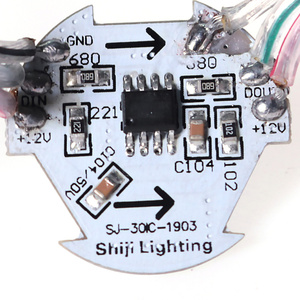 12 В постоянного тока inpuit 30 мм 3 светодиода SMD 5050 RGB светодиодный модуль Пиксельная Светодиодная лампа WS2811 1903 - Product Image 2