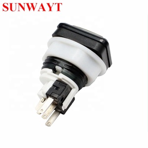 27 * 27mmプラスチック製小型正方形瞬間<span class=keywords><strong>LED</strong></span>照明付きプッシュボタンスイッチアーケードゲーム機用