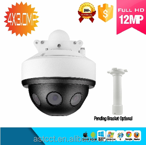 180 Degree Multi-image 12MP HD <strong>IP</strong> <strong>Dome</strong> <strong>Camera</strong> Fisheye Panoramic <strong>Ip</strong> <strong>Camera</strong> with 4mm <strong>Fixed</strong>-focus Lens - Product Image 2