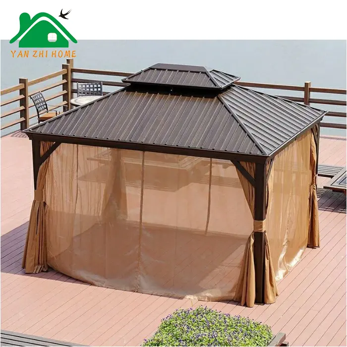 Gazebo commerciale, Gazebo da giardino in metallo di vendita calda di nuovo Design