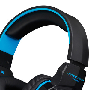 Fone de ouvido jogo g4000 com fio, headset com controle de volume do microfone e luz de led para computador