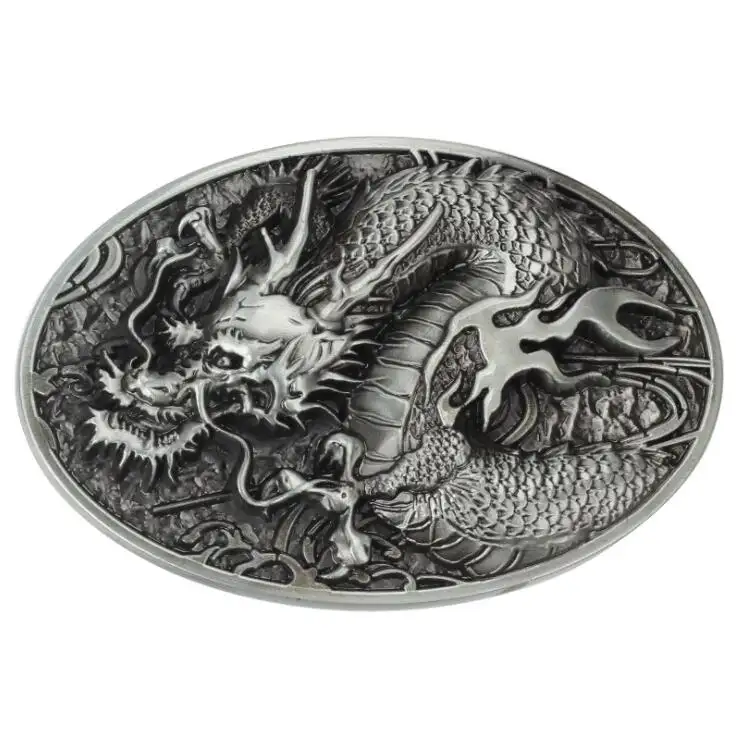 Wholesale 3D custom made dragon metal buckle belt