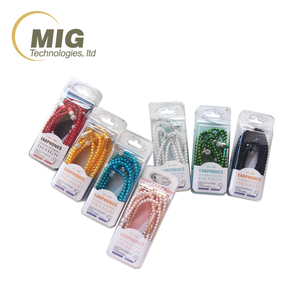 Hot Tai Nghe Ear Trong Kim Cương Ngọc Trai hạt vài vòng cổ Tai Nghe Có Dây Với <span class=keywords><strong>Mic</strong></span> Mp3 Fashional Cô Gái món quà earbuds <span class=keywords><strong>headphone</strong></span> - Product Image 2