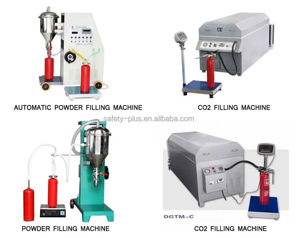 Kuru toz/co2 yangın söndürücü dolum makinesi toz su Re dolum makinesi