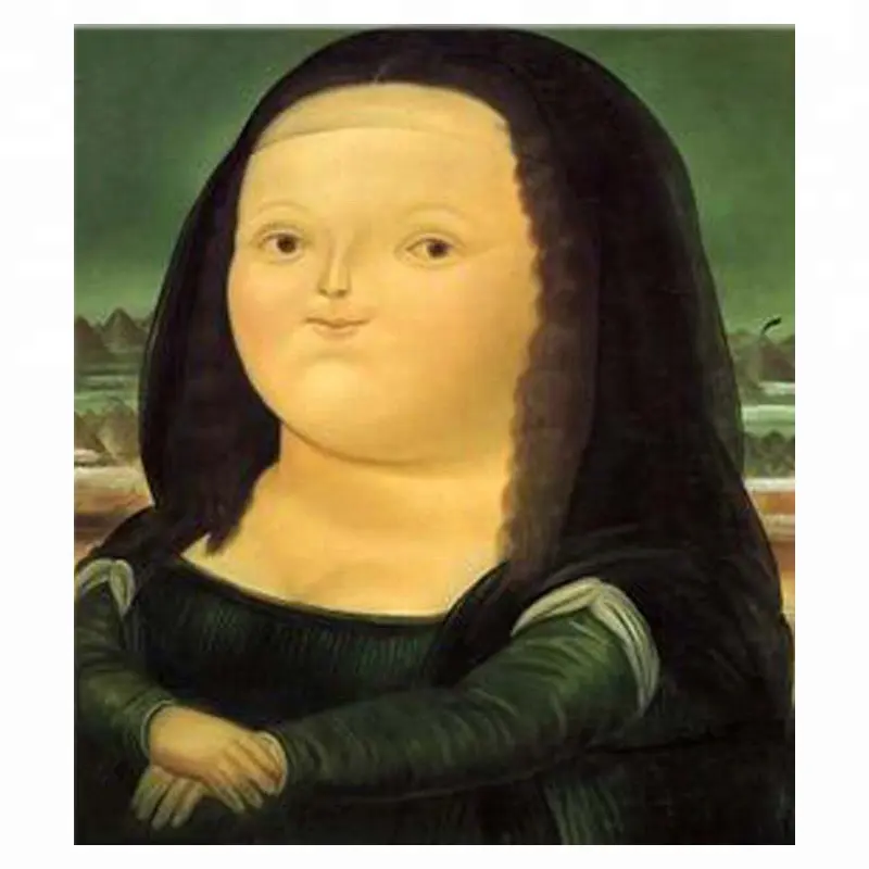 Pintura al óleo moderna de Mona Lisa, de alta calidad, pintura al óleo sobre lienzo abstracta