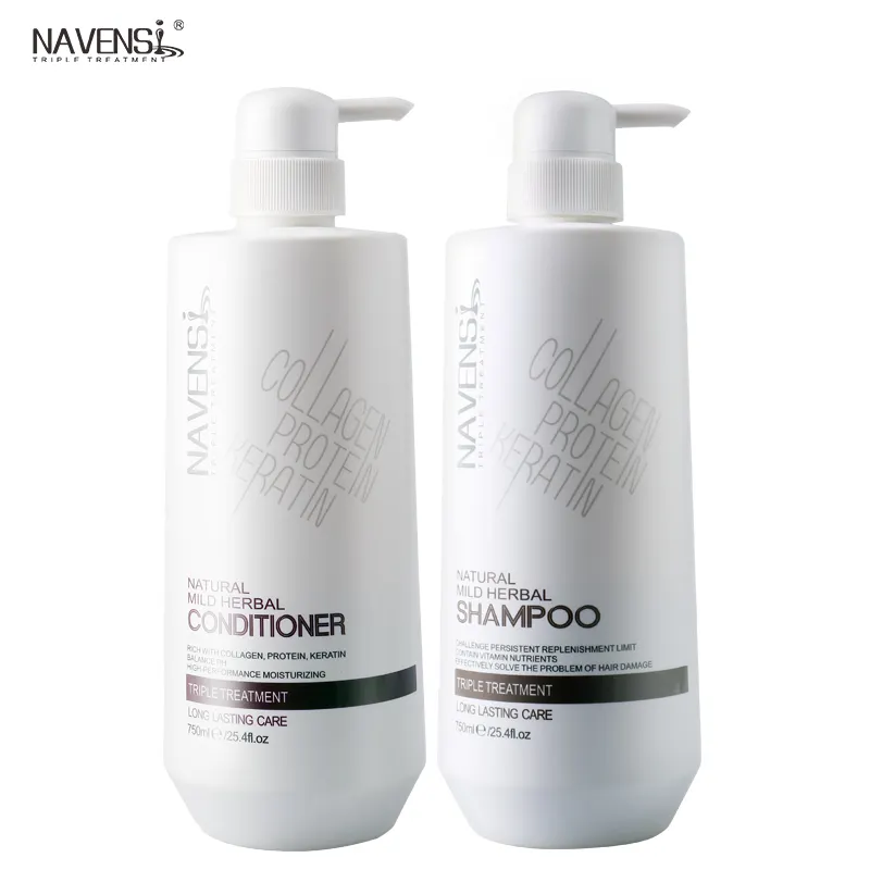 Navensi shampoo profissional de cuidados naturais, shampoo para crescimento e cabelos secos, melhor uso diário