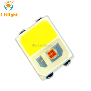 Yüksek kaliteli ışık yayan diyot 2in1 <span class=keywords><strong>640</strong></span> <span class=keywords><strong>nm</strong></span> 645nm 660nm 850nm kırmızı IR LEDs SMD 2835 Bicolor güzellik terapisi için aydınlatma
