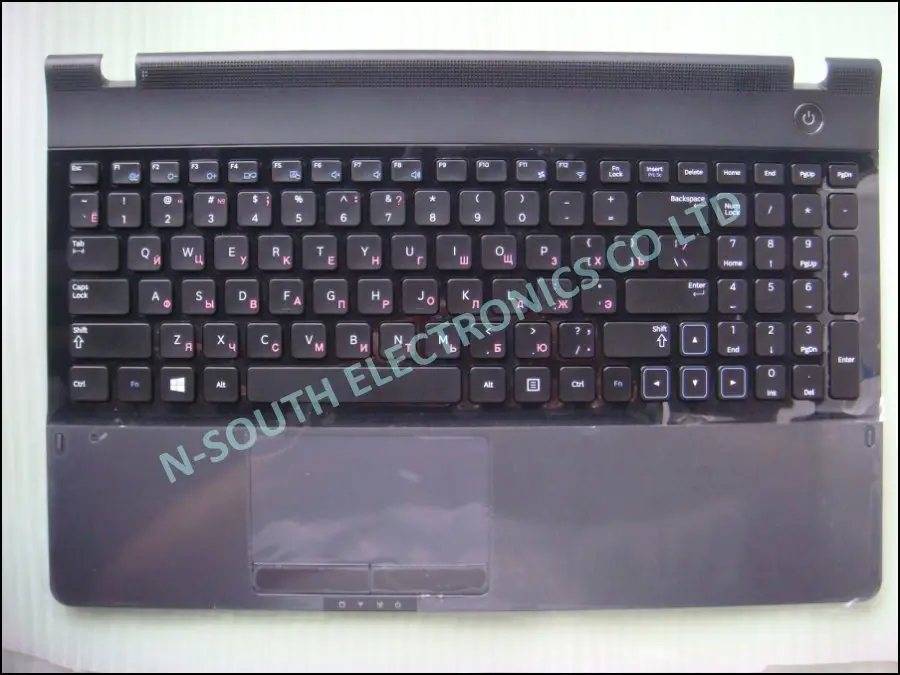 Wholesale price laptop touchpad palmrest keyboard for samsung np300e5a np300e5c black ru ba75-03502a