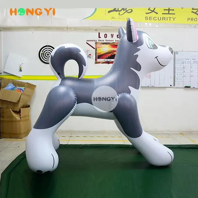 Perro que rebota inflable gigante, decoración de dibujos animados, publicidad