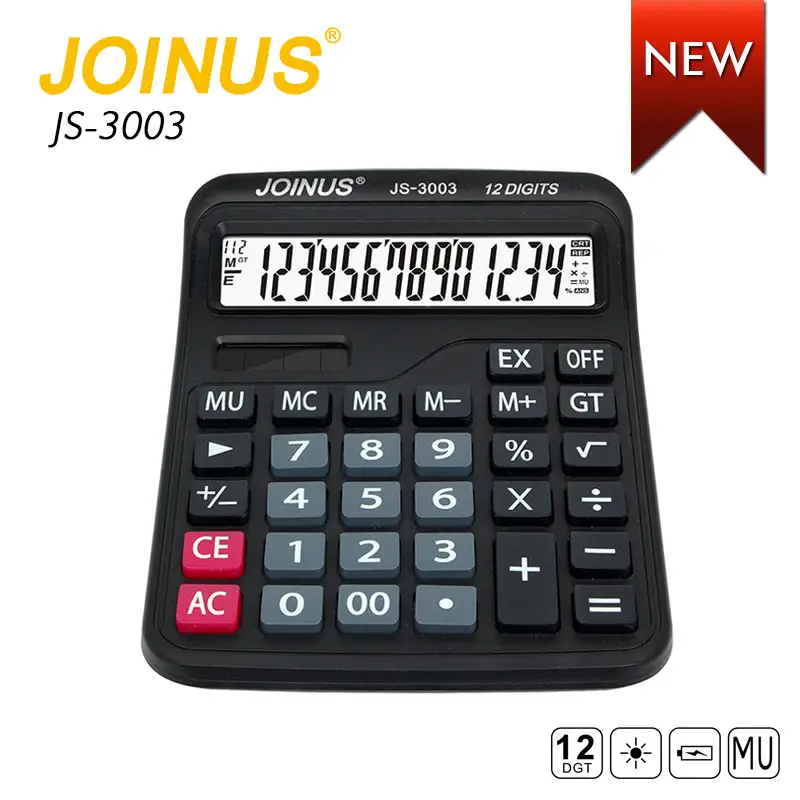 Wholesale New Style High Performance promotional 12 Digits Electronic Solar calculator for student