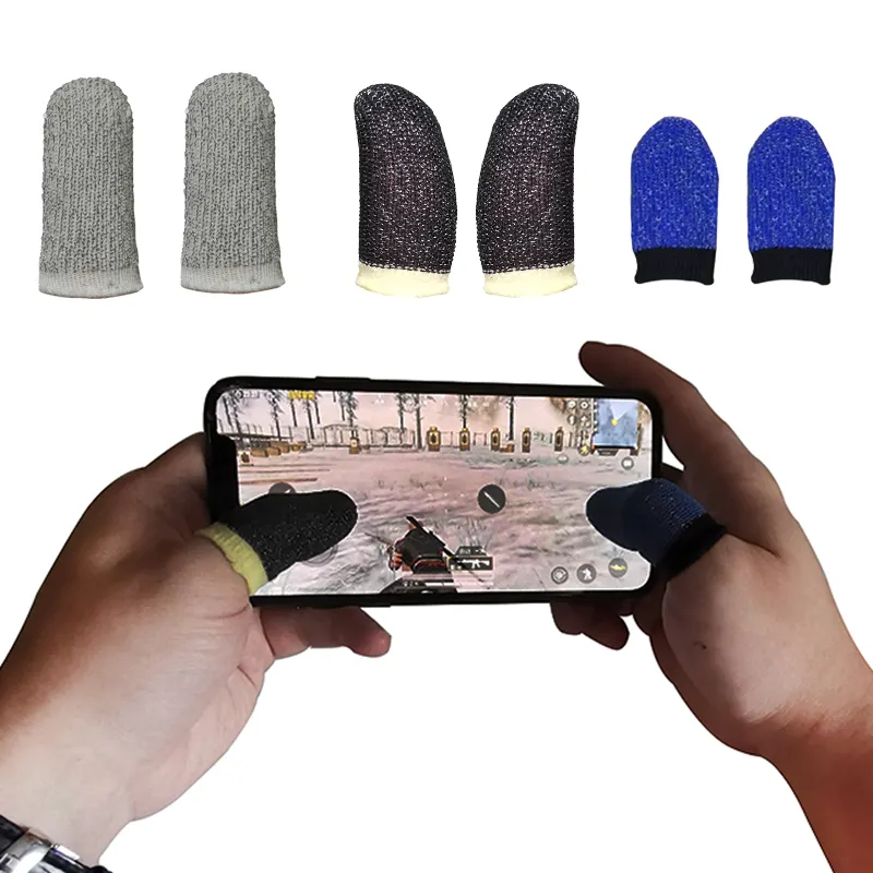 Finger Sleeve Touch Screen Cots Gaming Cover For Fort Nite Sweatproof Breathable Mobile Game Controller Fingertips For Pubg