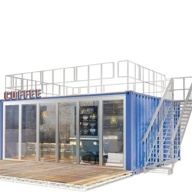 Container Vận Chuyển Thiết Kế Thời Trang Chi Phí Thấp Nhà Ở Quán Bar Nhà 40ft Với Nhà Bếp Nhỏ Mới 2022