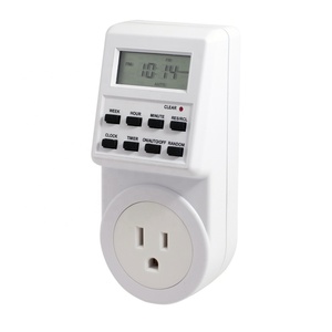 Type B Programmable <strong>Weekly</strong> Digital <strong>Timer</strong> Switch Household <strong>Timer</strong> Socket 120V US Plug - Product Image 1