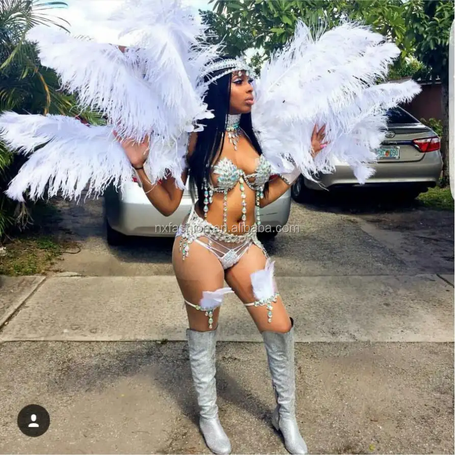 Disfraces de Carnaval de Trinidad, diseño Sexy personalizado, trajes de Carnaval brasileños
