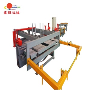 Tam otomatik 4 * 8FT kontrplak dört kenar düzeltme testere kesme makinesi kontrplak yapma makinesi - Product Image 3