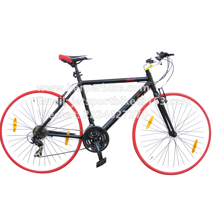New Design Men Alloy Flat bar Road Bike Hybrid Bicycle
