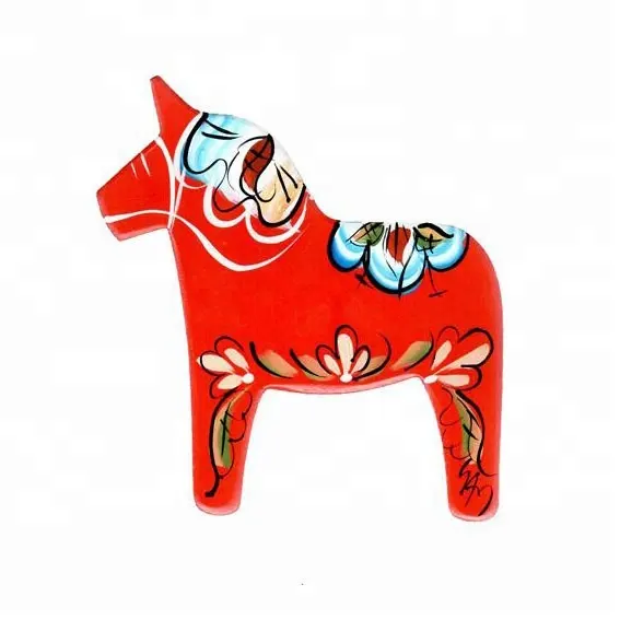 De Suecia de madera caballo de Dala de Navidad decoración del hogar