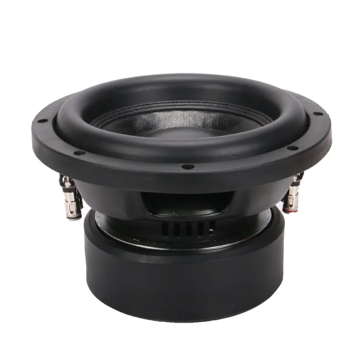 Jld audio mini 8 pouces panier en acier avec 80 oz aimant moteur 350 w rms alimenté subwoofer pour DC 12 v voiture