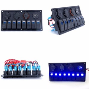 12v-24v防水船船用开关面板 + 通用串行总线电源插座 + 船用双点烟器