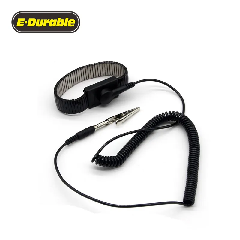 E-Durable Metall Wiederverwendbare ESD Antistatische Anti Statische Wrist Strap Komponenten Band Erdung