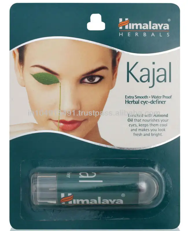 Kohl :: Eyeliner Kajal :: Himayala bitkisel Kajal :: 2.6 gm :: Eyeliner :: ile Damask gül badem yağı ve Triphala