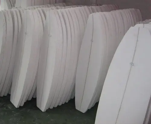 Planche de surf en coton blanc, noyau de mousse Dxps