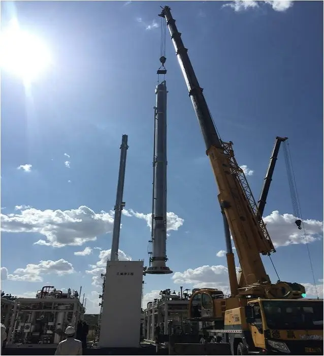 Planta de licuefacción de Gas Natural, 20mmscfd, instalación y puesta en marcha disponible