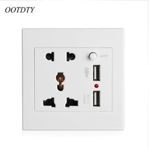 Switch <strong>Socket</strong> Five Holes <strong>with</strong> Dual <strong>USB</strong> <strong>Socket</strong> <strong>Multi</strong>-<strong>function</strong> Two or Three Plug <strong>USB</strong> Mobile Phone Charger Panel <strong>Socket</strong>