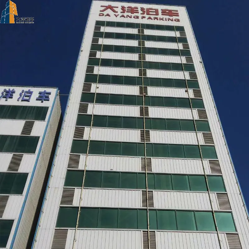 Intelligent comb type auto parking building automated robotic car parking system vertical hydraulic car parking tower