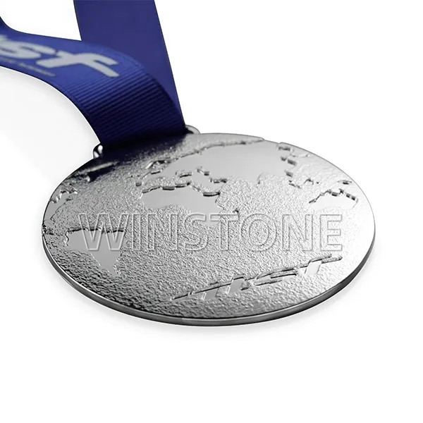 Sports Metal medal with sandy-blasted