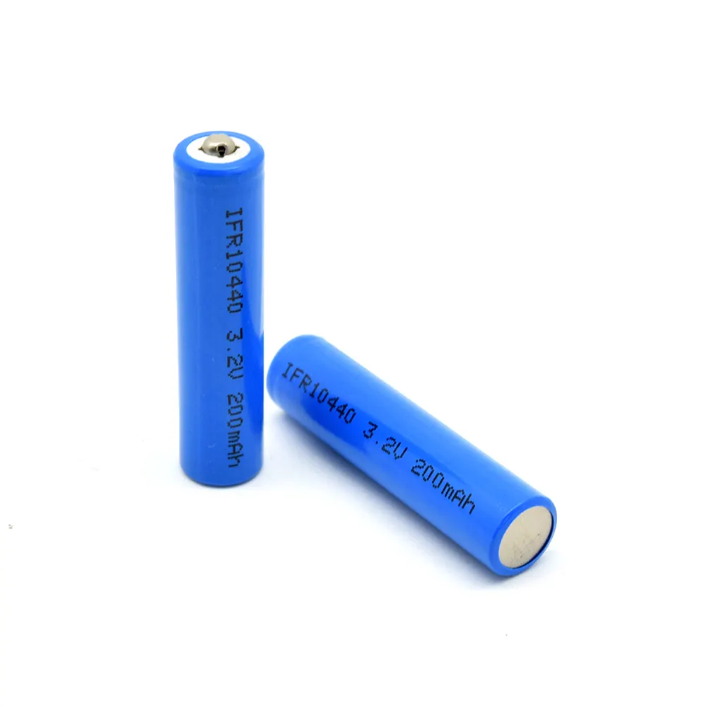 Cilíndrico lifepo4 batería IFR10440 3,2 v 200mAh lifepo4 celular paquete