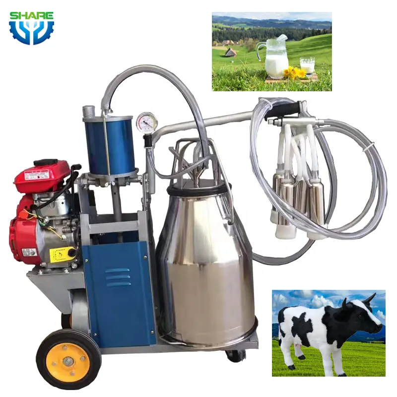 Máquina de sucção de leite para cabra Preços portáteis Máquina de ordenha de vaca