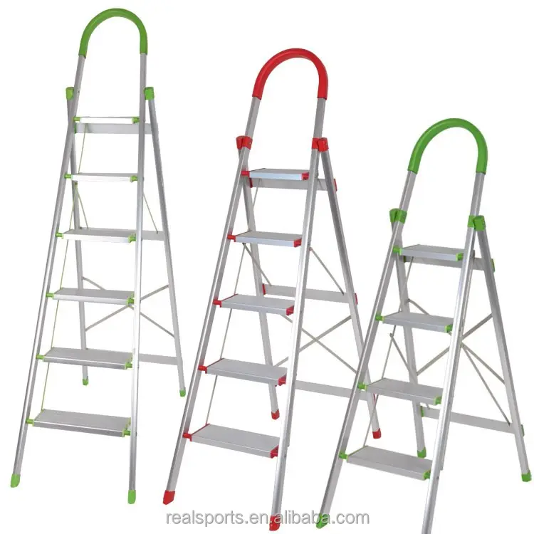 Household Step Ladder Folding MultiユースAluminum Ladder Wide Steps Folding Aluminum Ladder