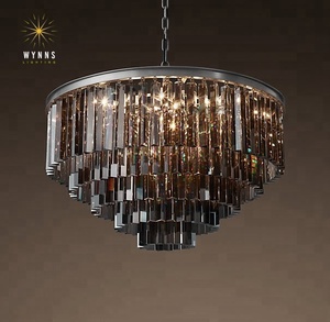 <strong>America</strong> Odeon Glass Chandelier Lighting Large Furniture Drop <strong>Light</strong> Suspended Lamp With LED Bulbs for Home House Villa Hotel