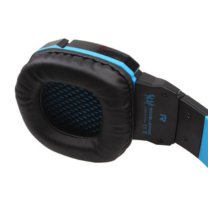 Fone de ouvido jogo g4000 com fio, headset com controle de volume do microfone e luz de led para computador