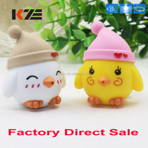 Mới nhất thiết kế cheep âm thanh LED ánh sáng gà Keyring Torch mini Key chủ - Product Image 2