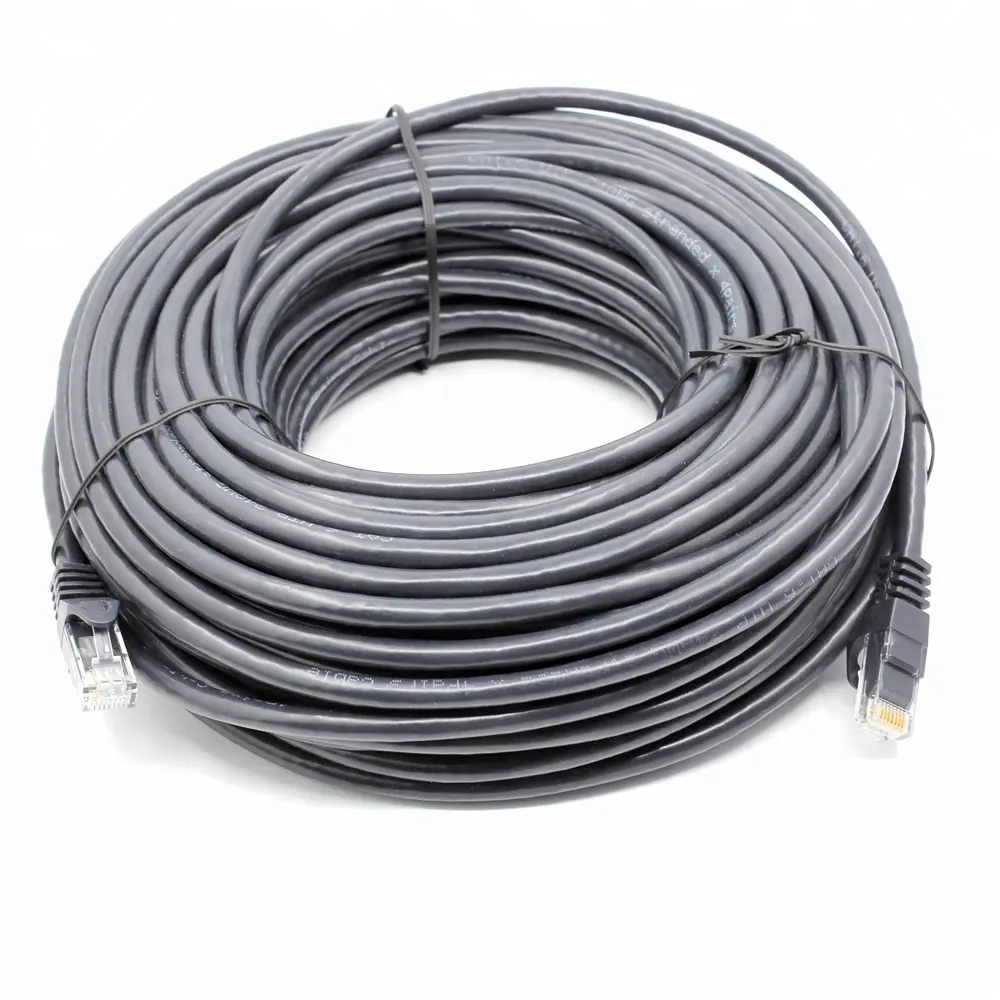 Catogory 6 Cable de red de 20 m UTP Cat6 cobre desnudo completo y cable Lan de puente CCA 20 metros