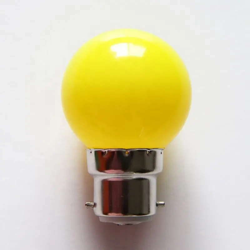 G45 1W 2W Plastic Edison style LED colorful light filament bulb