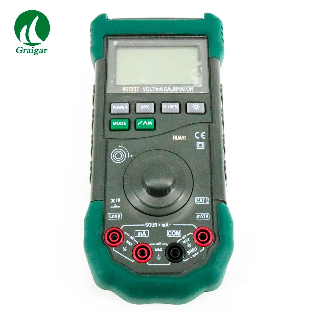 Calibrador de processo de alta precisão, ms7207 calibrador de laço digital de precisão 0.025%