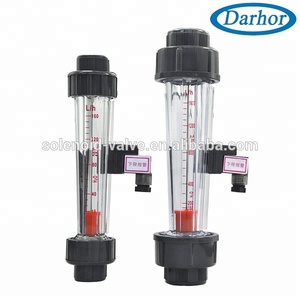 Darhor fabrika fiyat düşük maliyetli inline PSU/PVC tutkal bağlantı akış göstergesi plastik su debimetre rotametre su debimetre - Product Image 6
