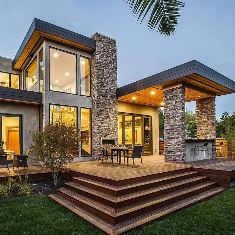 2019 hoge kwaliteit geprefabriceerde woningbouw moderne luxe huis in villa