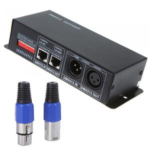 Controlador LED RGB 12A DMX 512 para tira de luz LED RGB 4A * 3CH Decodificador DMX, 1 unidad - Product Image 1