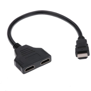 Cable plitter de 1080P Don1 a 2 S, cable alicate de 2 ORT IDEO ideudio onverter able dapter ALE 1 ALE in 2 ememale UT Fo HDI HD D LED LCD D TV - Product Image 1