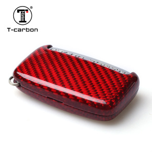 T-Carbon เคสกุญแจรถยนต์,เคสกุญแจรถยนต์สำหรับ Land Rover และ Jaguar ฝาครอบกุญแจคาร์บอนไฟเบอร์แฟชั่น - Product Image 5
