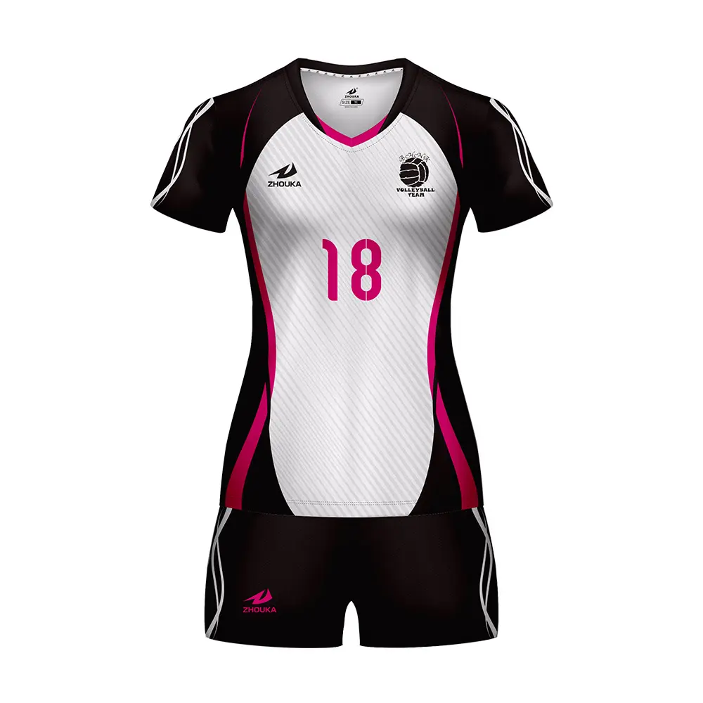 Personalizado transpirable cómodo sublimado camisetas de voleibol uniforme de voleibol para las mujeres