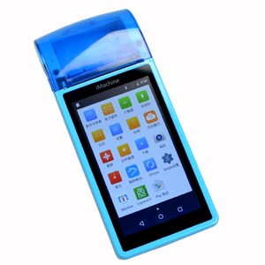 Рука Cortex-A7 сенсорный экран Android переносной пос-терминал с принтером
