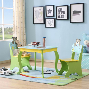 <strong>Kids</strong> Wooden Furniture <strong>Table</strong> and Chair Children Learning <strong>Table</strong> Wooden <strong>Table</strong> Chair for <strong>Kids</strong> - Product Image 1