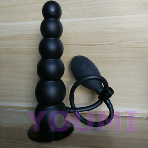女性男性巨大充气阴茎假阳具塞肛门带泵充气性玩具 - Product Image 2